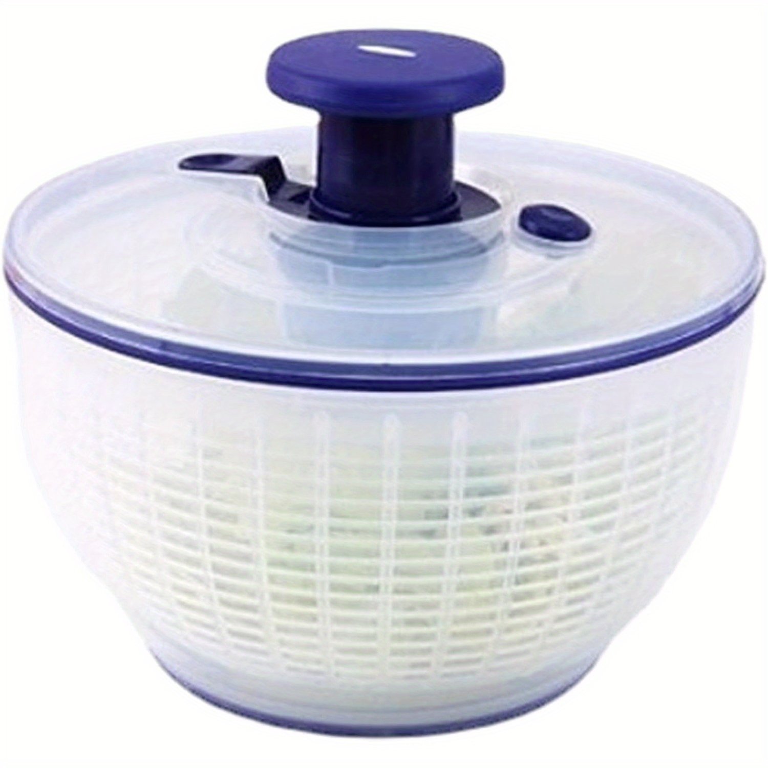 Effortless Salad Dryer with Manual Pull Handle - Large Capacity