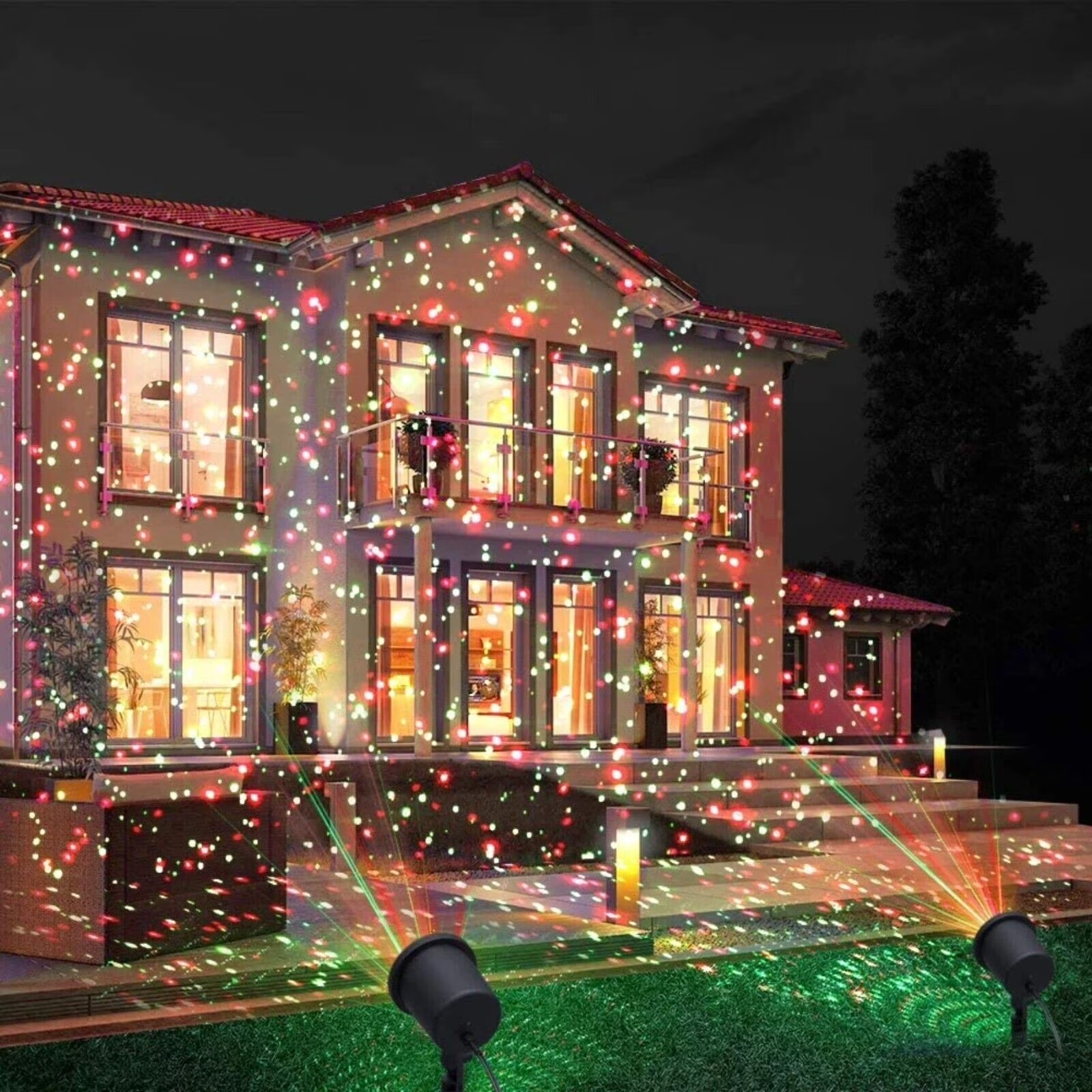 Vibrant Outdoor Laser Light Show Projector for Celebrations