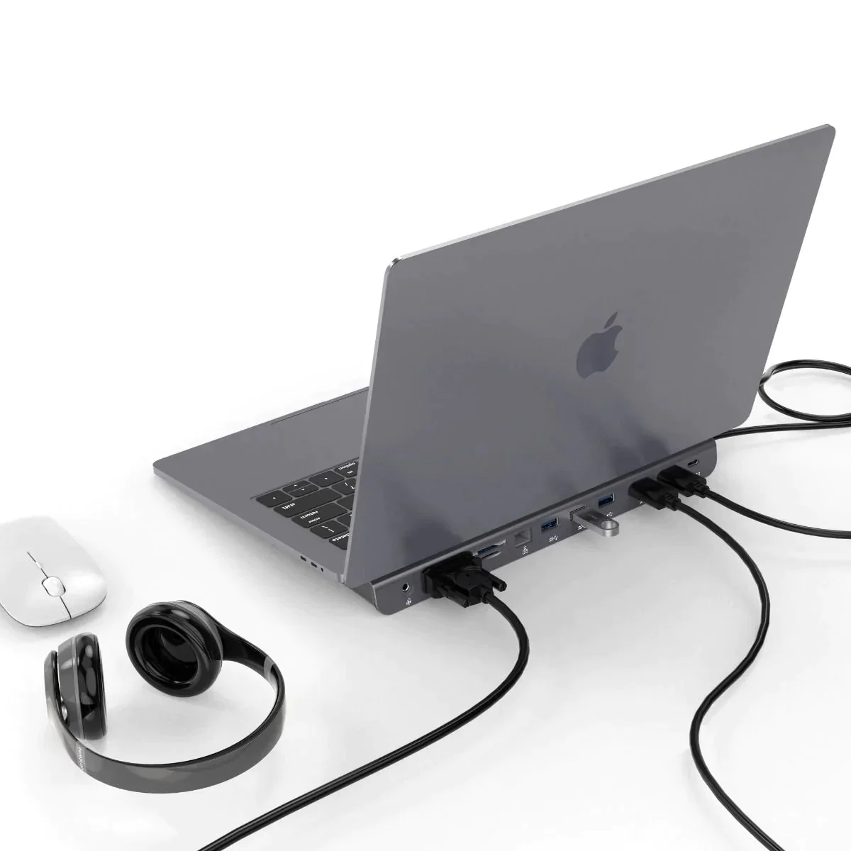 Versatile USB-C Hub with 11 Connectivity Options for Laptops