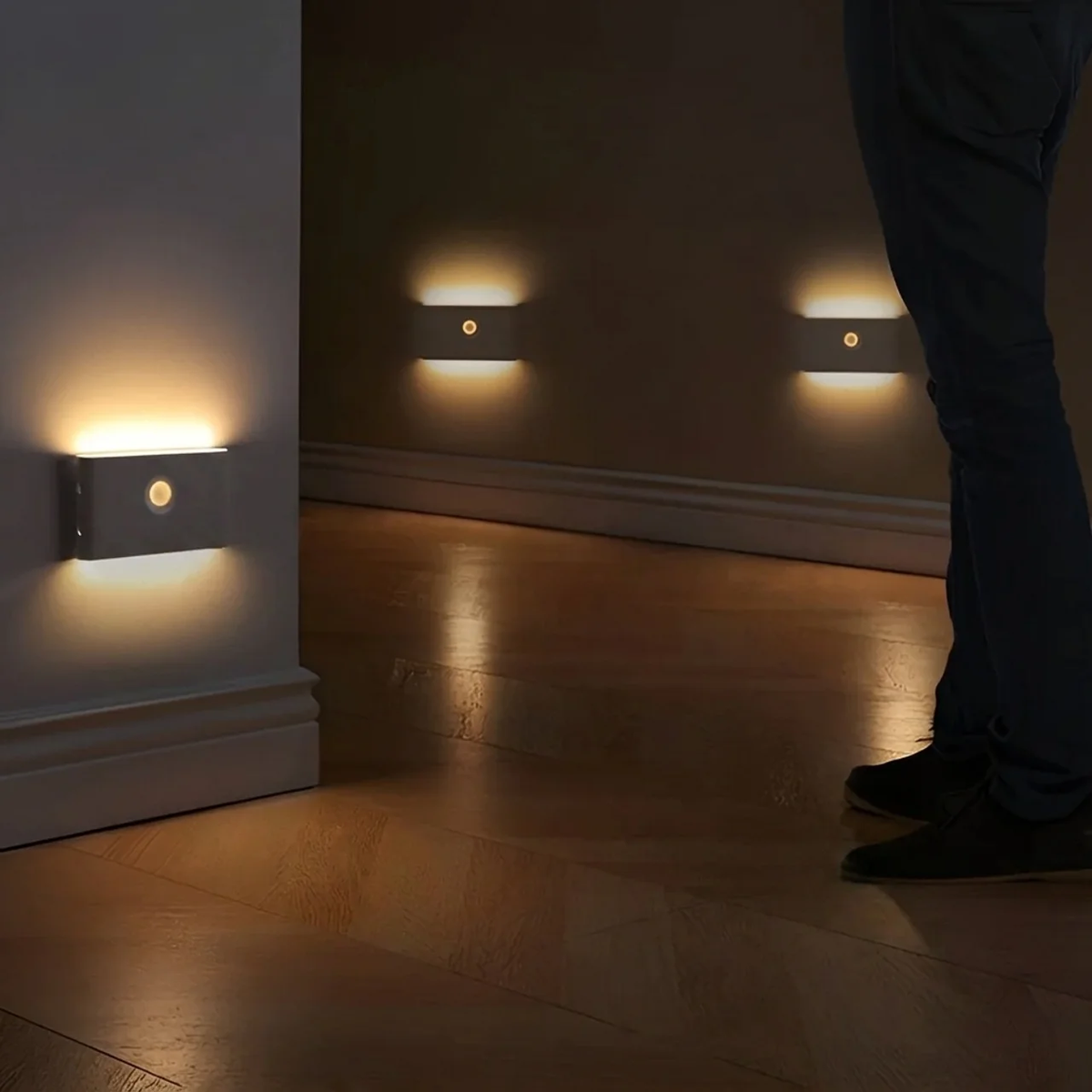 Smart Motion-Activated LED Wall Light with Magnetic Base