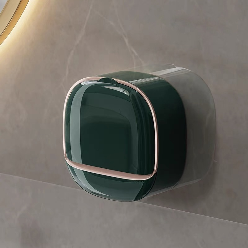 Stylish Wall-Mounted Soap Holder with Drainage System