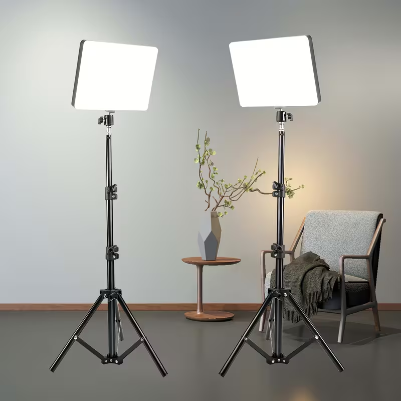 Versatile Photography Lighting Stand with Adjustable Height