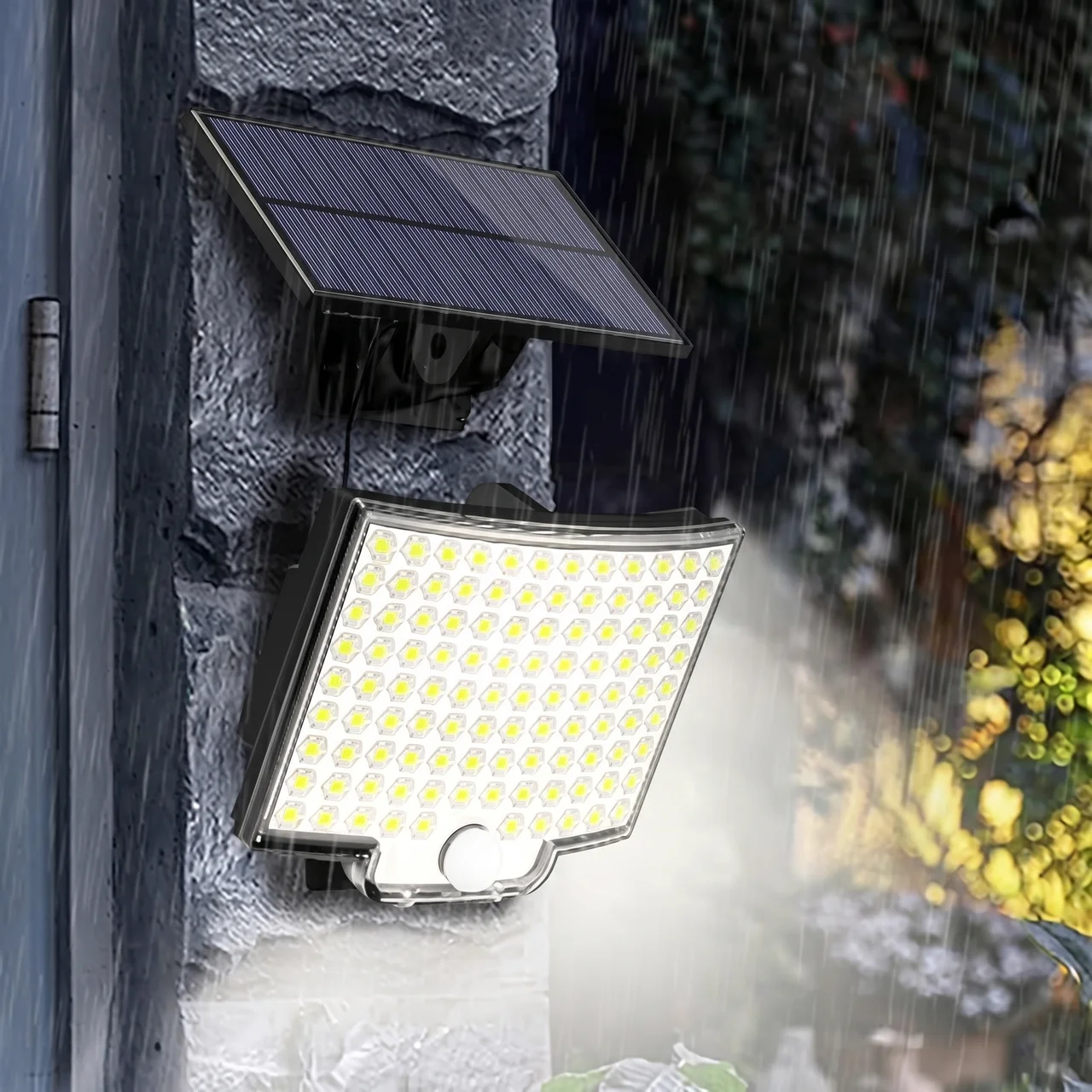 BrightGuard Solar Motion Light with 106 LEDs for Outdoor Use