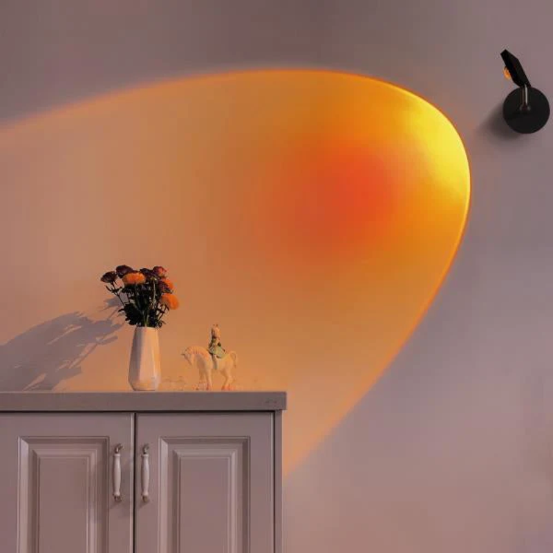 Stylish LED Wall Light with Gradient Glow for Indoor Spaces
