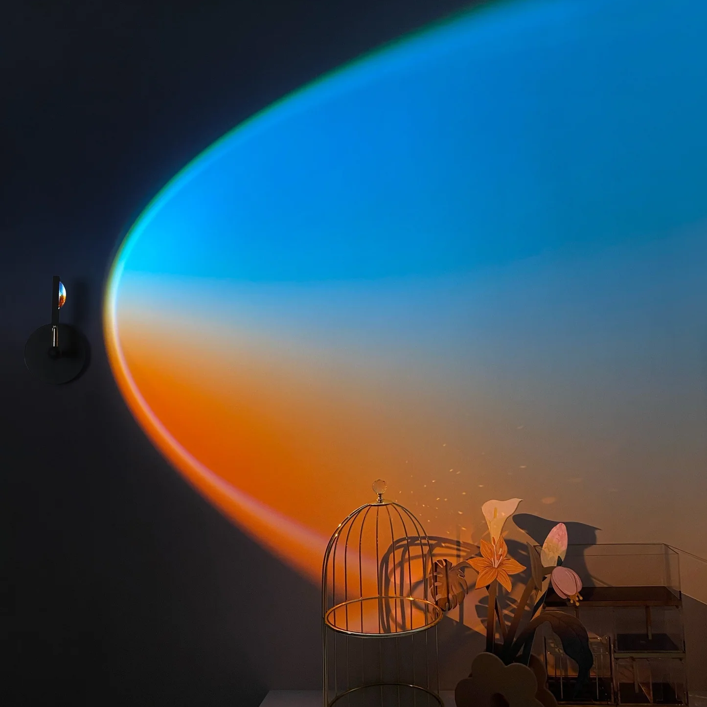 Stylish LED Wall Light with Gradient Glow for Indoor Spaces