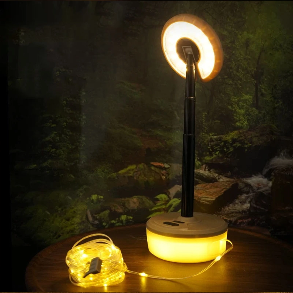 Portable USB Rechargeable Colorful String Lights for Outdoor Use