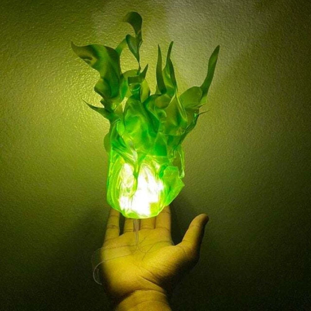 Illuminated Floating Flame Prop – Battery Operated Halloween Decor
