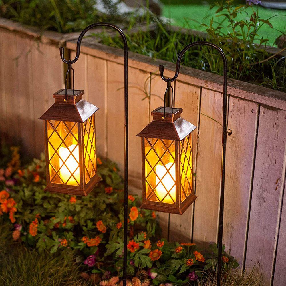 Solar Glow Lantern - Warm LED Outdoor Light with Auto On/Off