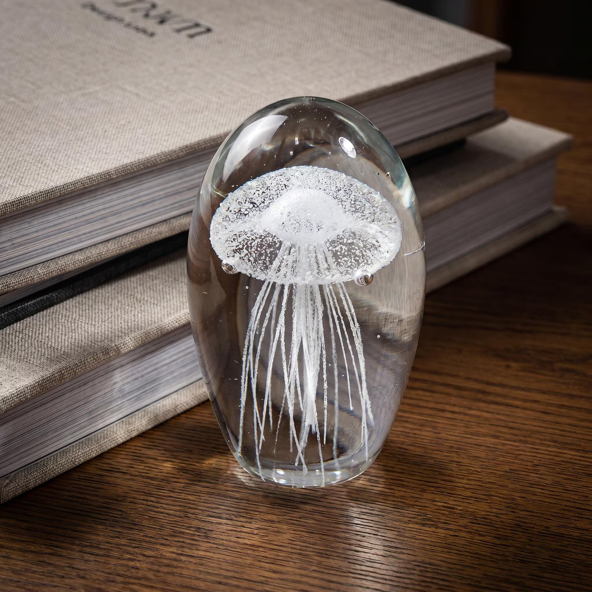 Luminous Sea Creature Glass Ornament - Unique Desk Accent