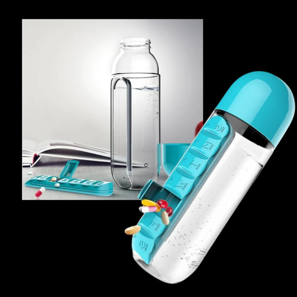 Hydration Companion with Medication Organizer
