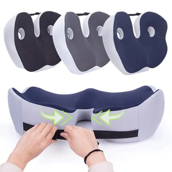 ComfortFit Adjustable Seat Cushion for Pain Relief