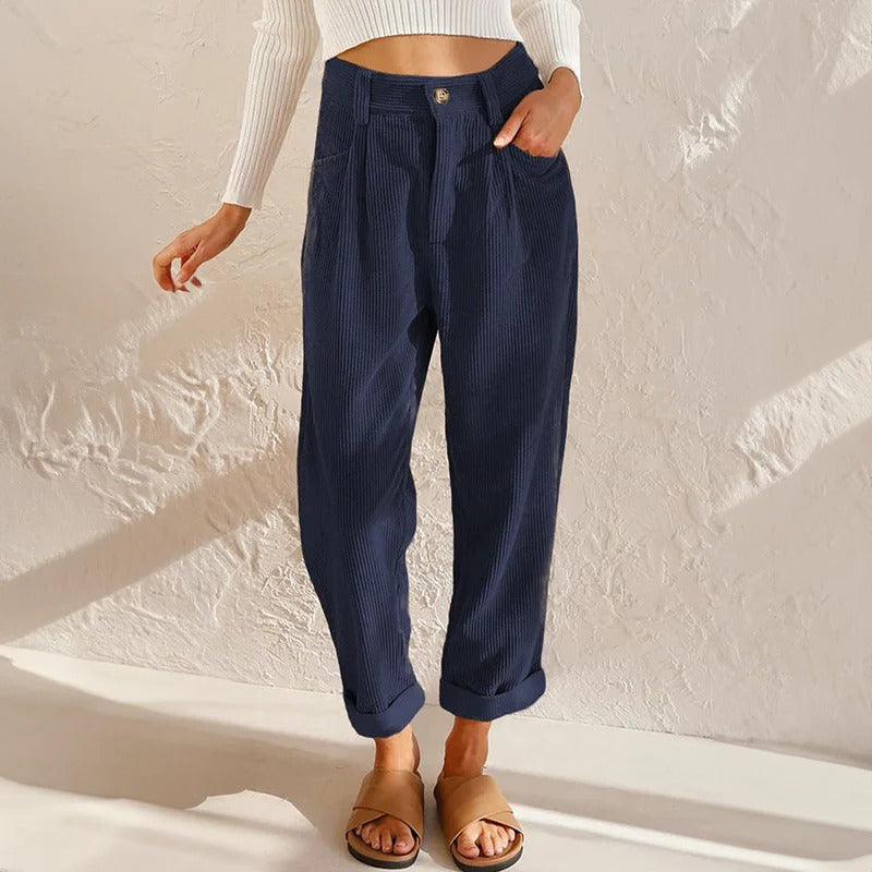Everyday Comfort Corduroy Trousers for Women