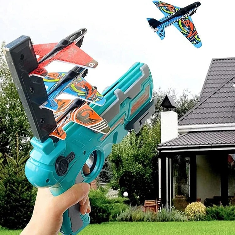 SkySlinger Manual Airplane Launcher – Effortless Glider for All Play Areas