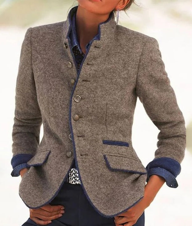 Chic Monochrome Women's Outerwear