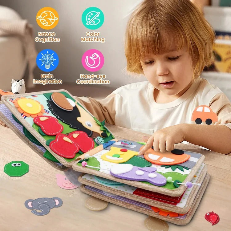 Interactive Sensory Learning Book for Toddlers