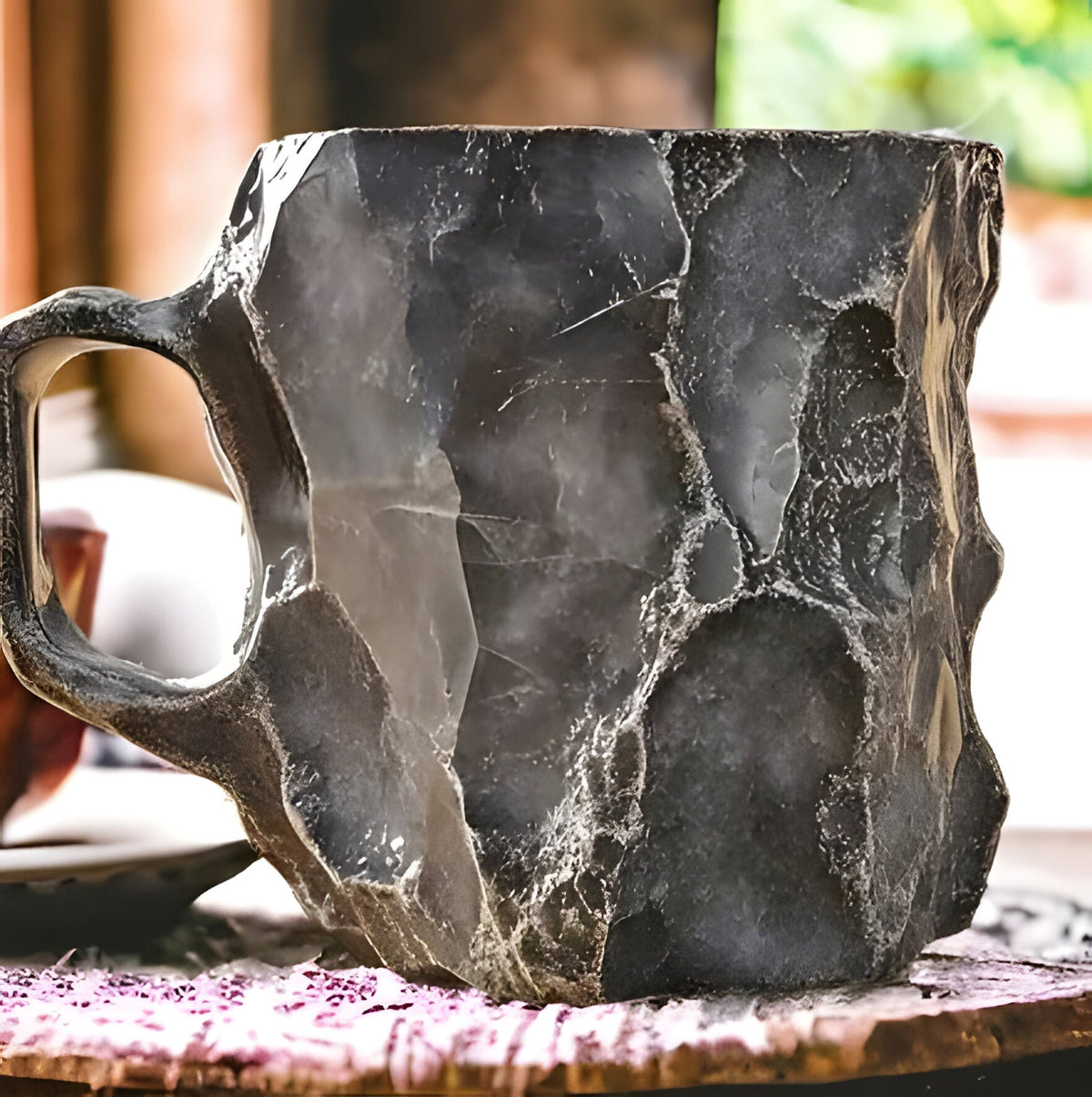 Elegant Resin Coffee Mugs with Crystal-Like Finish