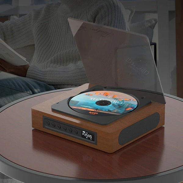 Classic Bluetooth CD Player with FM Radio and USB-C Port