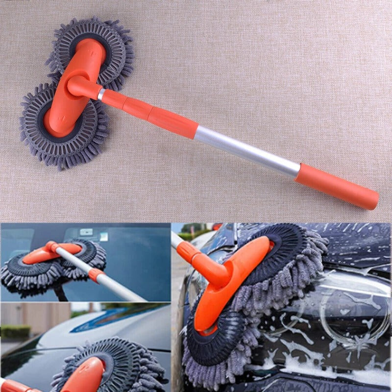 AutoClean Pro Brush – 360° Rotating Head with Extended Handle