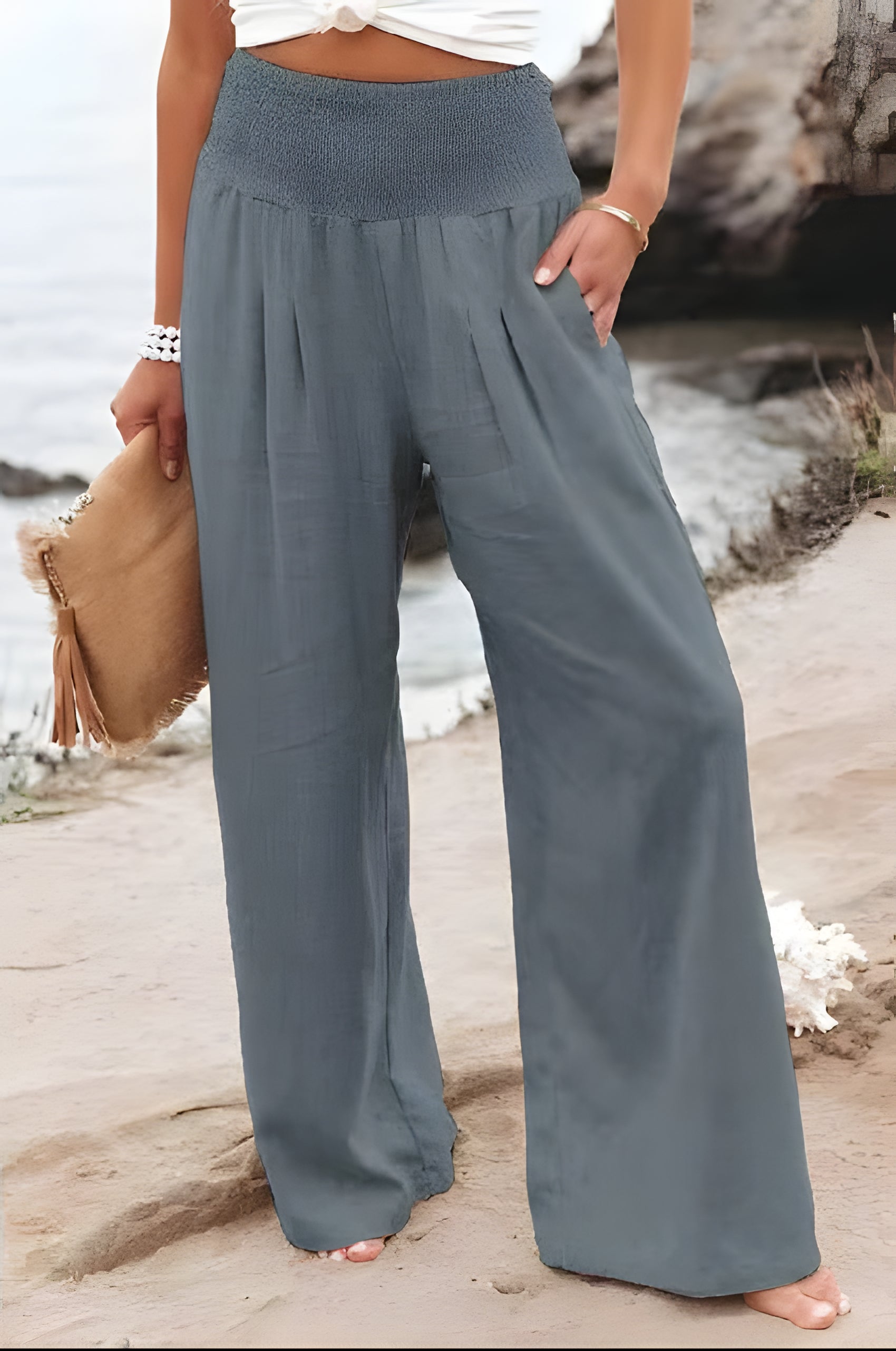 Chic and Versatile High-Waisted Trousers for Women