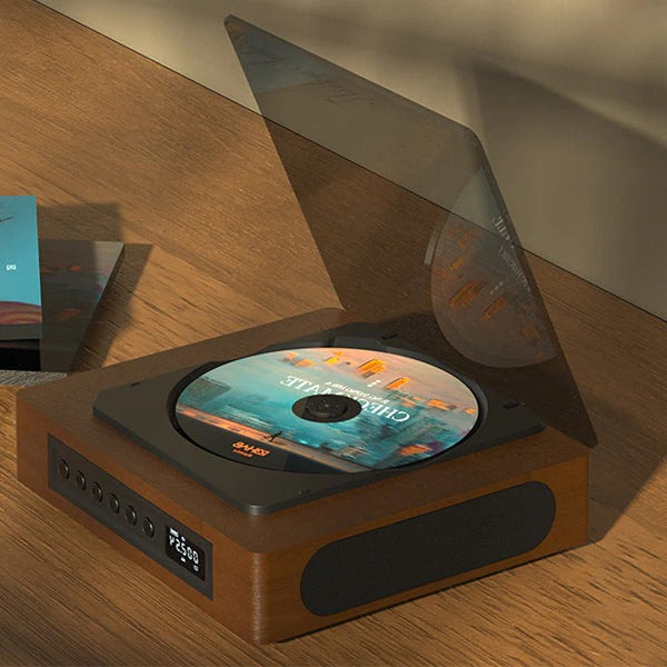 Classic Bluetooth CD Player with FM Radio and USB-C Port