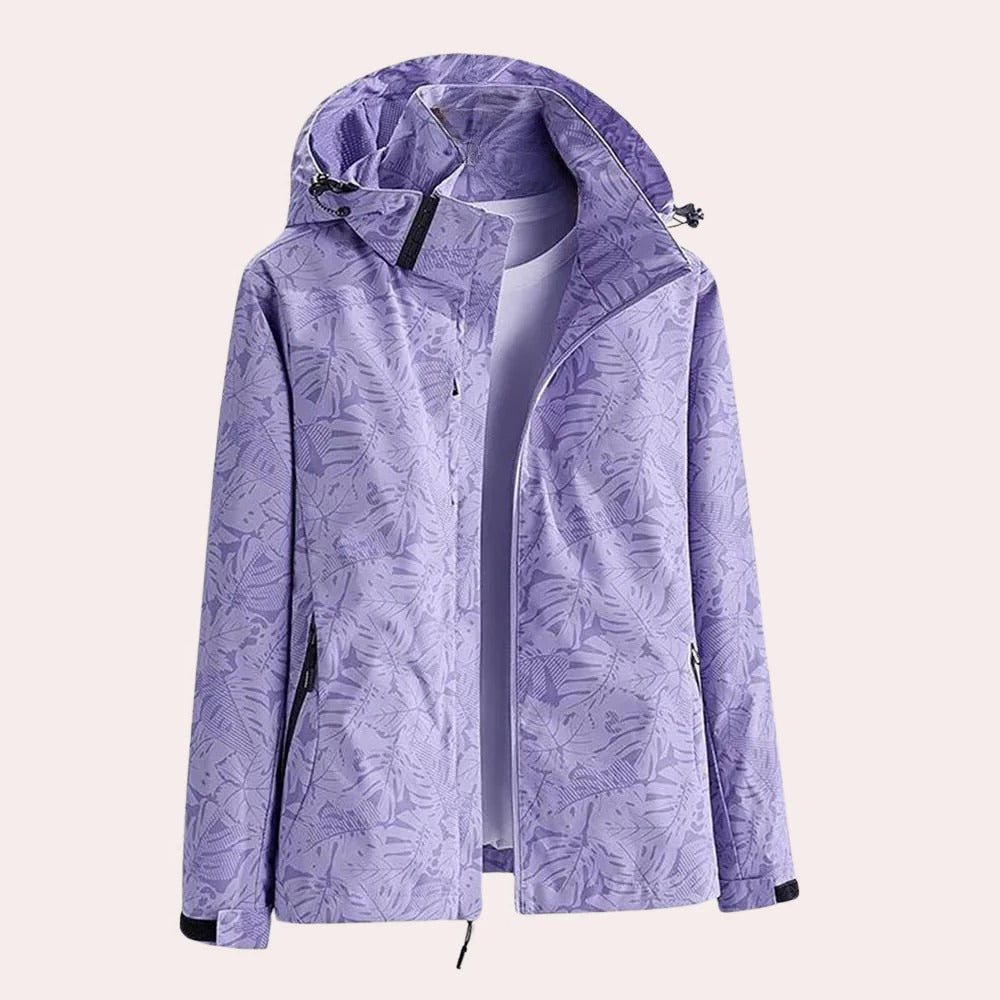 Versatile Women's Jacket with Removable Hood