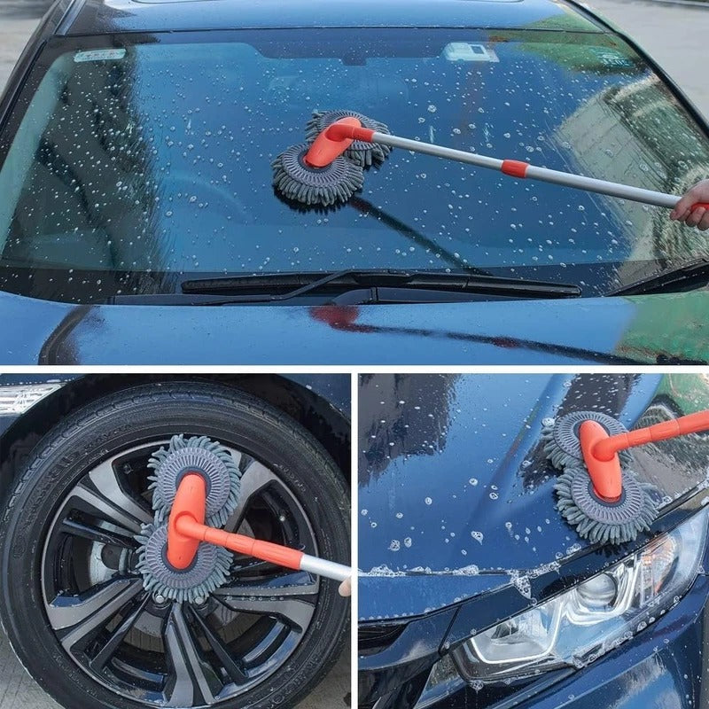 AutoClean Pro Brush – 360° Rotating Head with Extended Handle