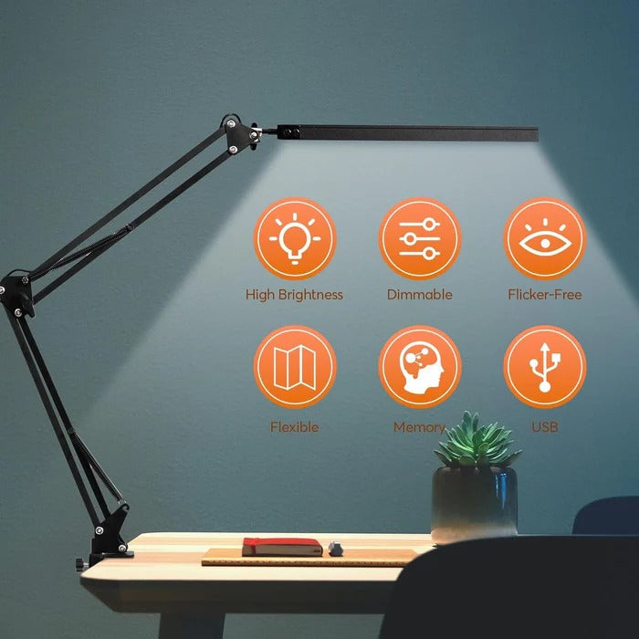 Versatile Clamp-On LED Work Lamp for Precision Lighting