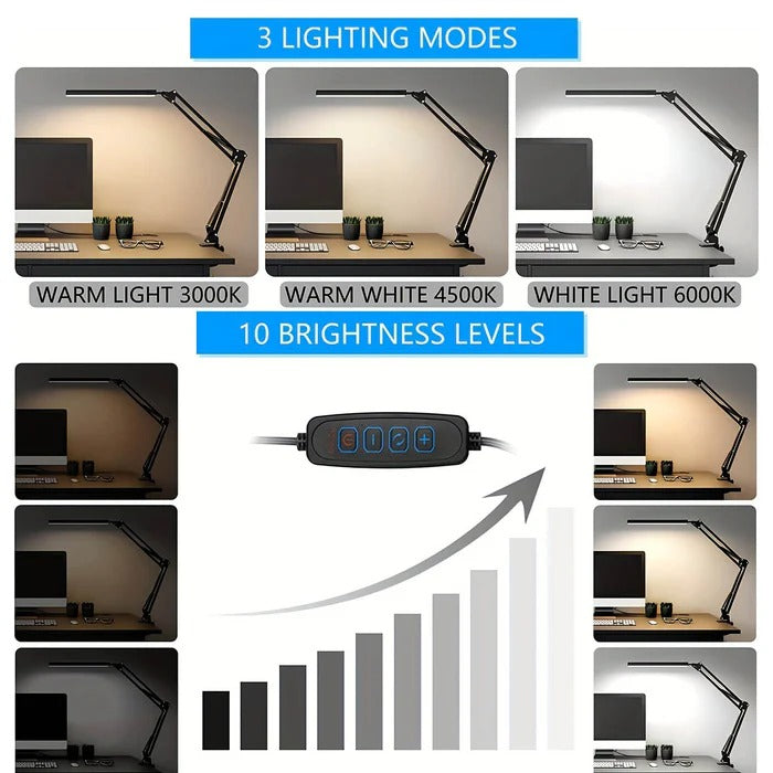 Versatile Clamp-On LED Work Lamp for Precision Lighting
