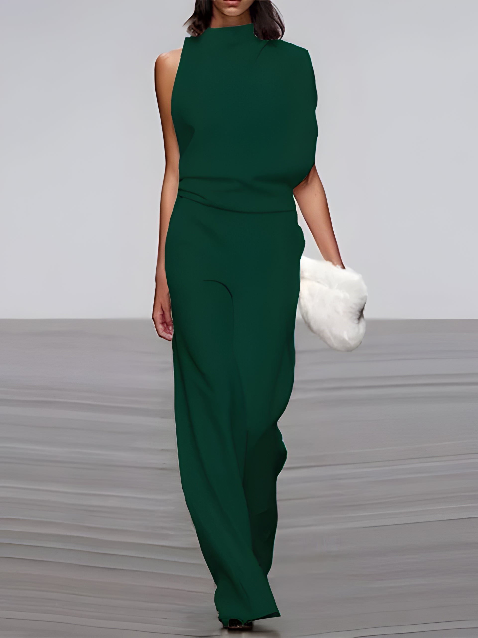 Chic Sleeveless Flared Jumpsuit for Effortless Elegance