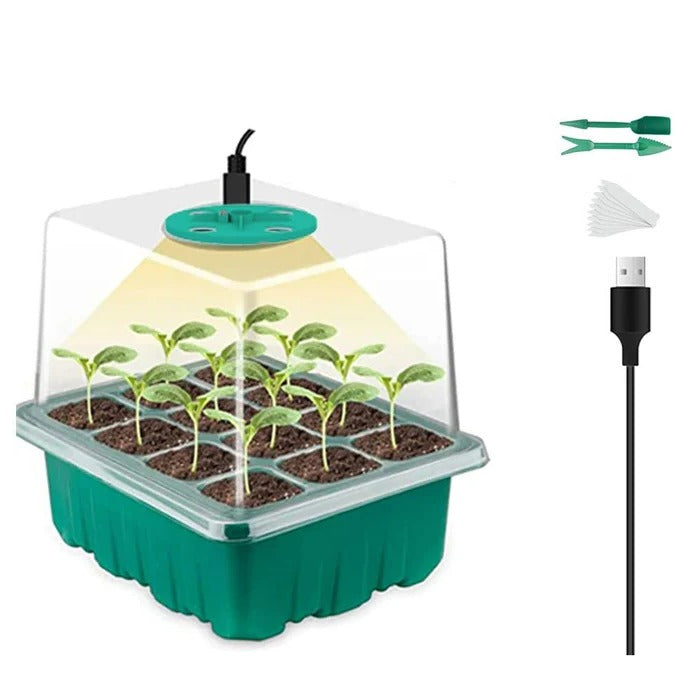 Smart Seedling Starter Kit with Integrated Grow Light