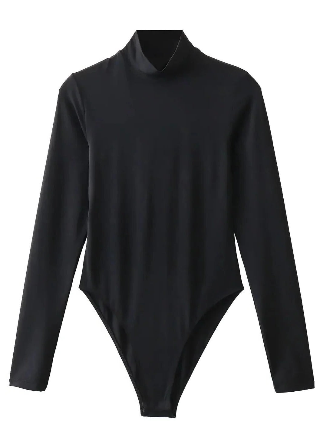 Chic Long Sleeve Bodysuit with Stylish Turtleneck