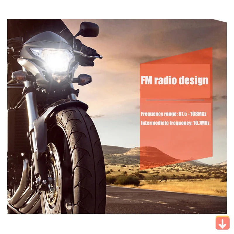 All-Weather Motorcycle Sound System with FM Radio