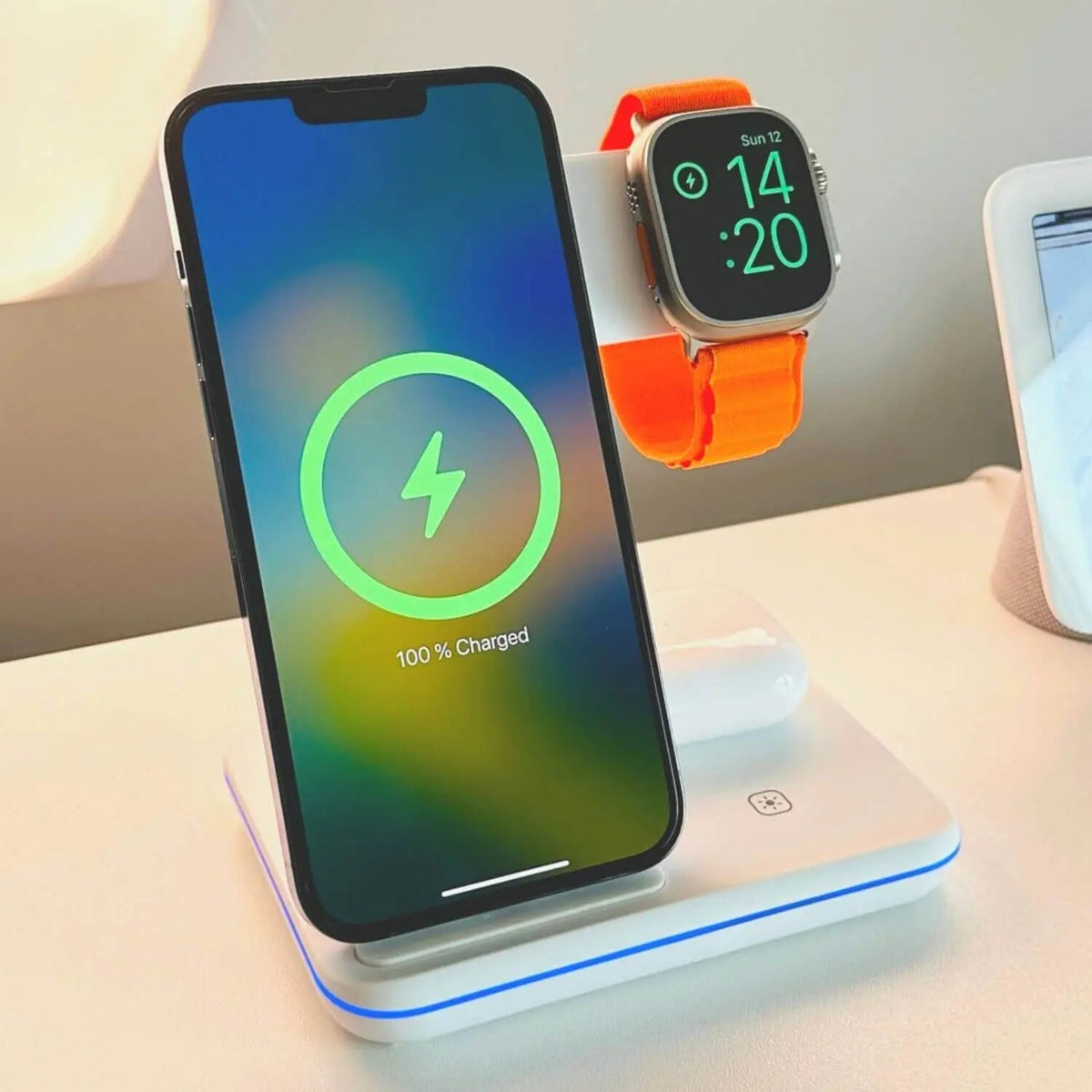 All-in-One Charging Station for iPhone, Watch, and AirPods
