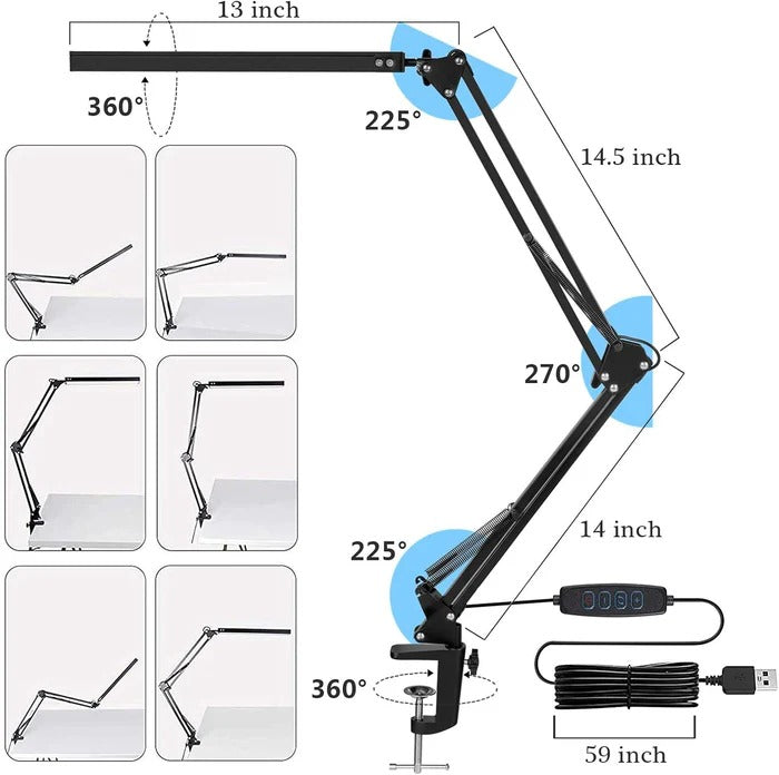 Versatile Clamp-On LED Work Lamp for Precision Lighting