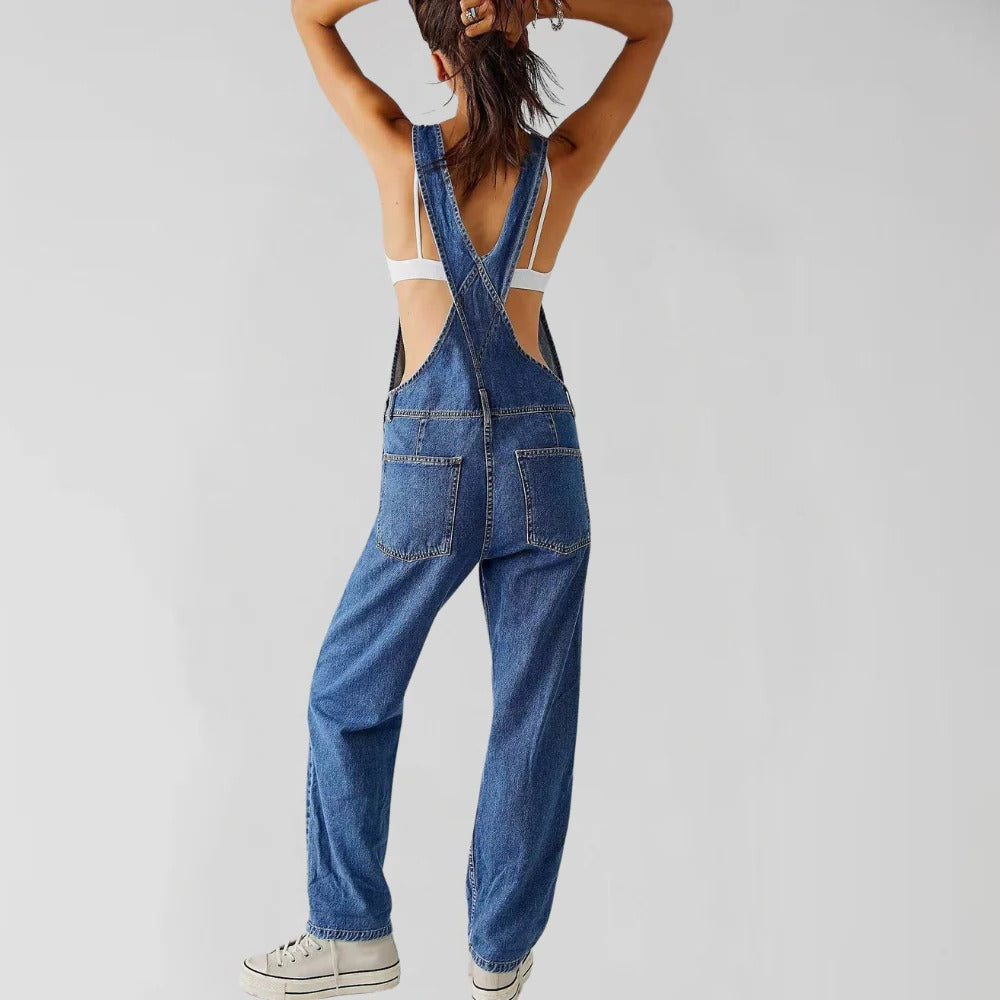 Chic Denim Jumpsuit for Women - Effortless Style