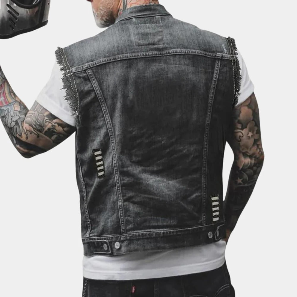 Classic Urban Denim Vest for Men