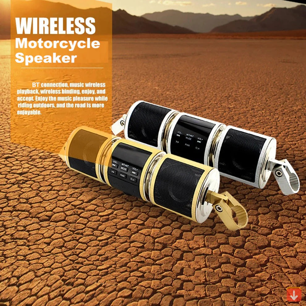 All-Weather Motorcycle Sound System with FM Radio