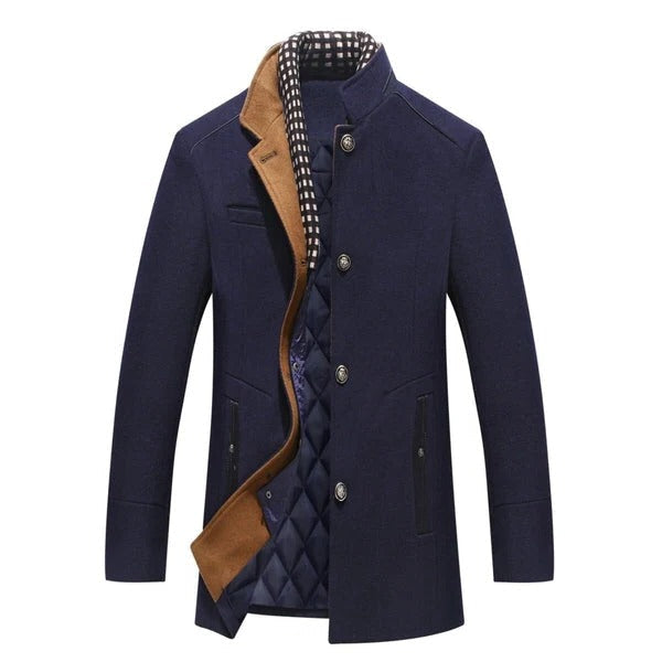 Sophisticated Wool Overcoat for Men