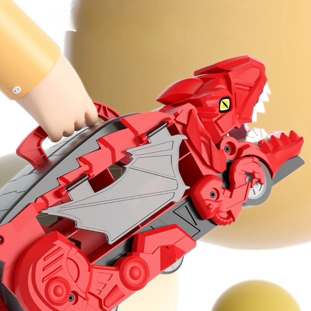 Transforming Dino Racer with Storage & Tracks