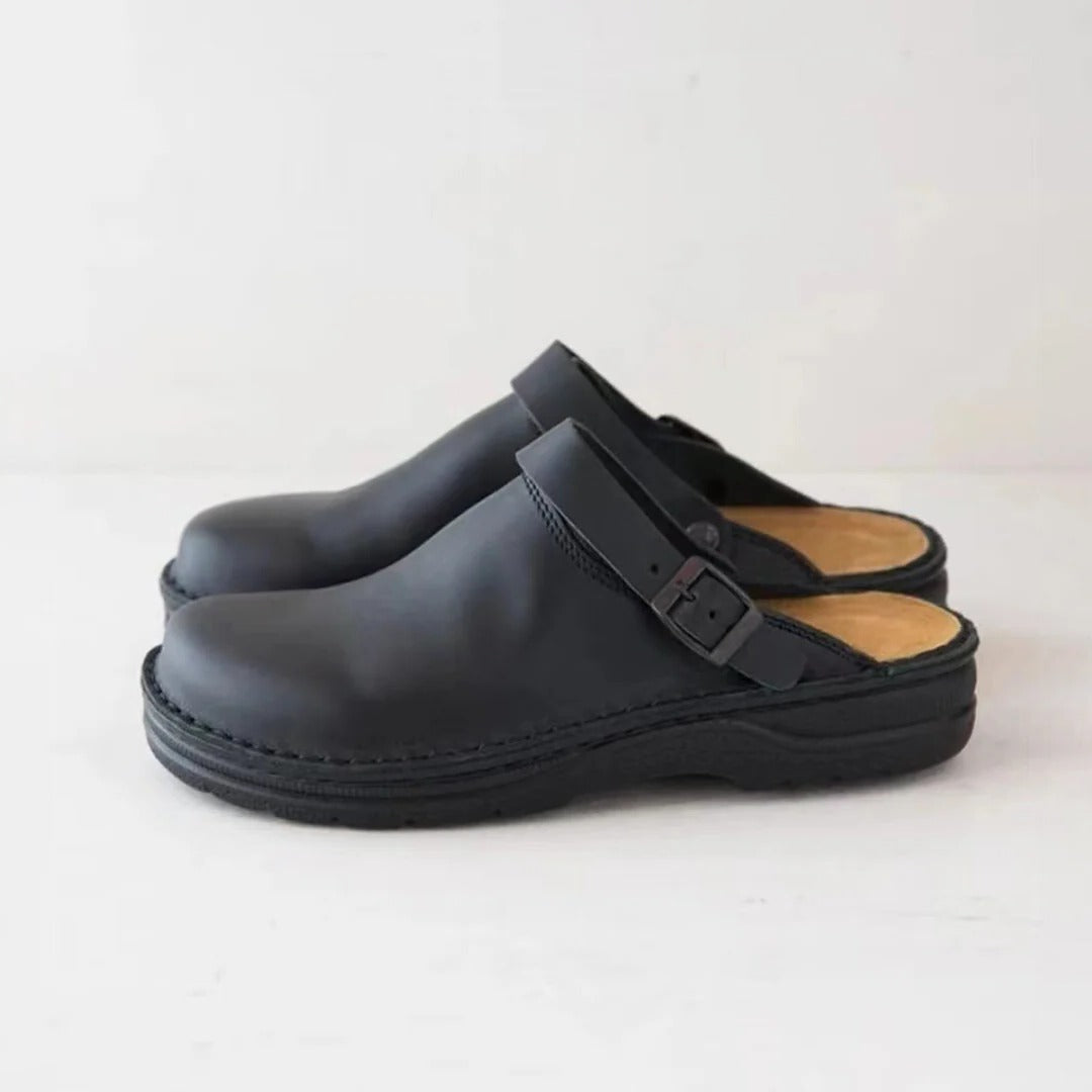 Men's Luxurious Leather Lounge Slippers