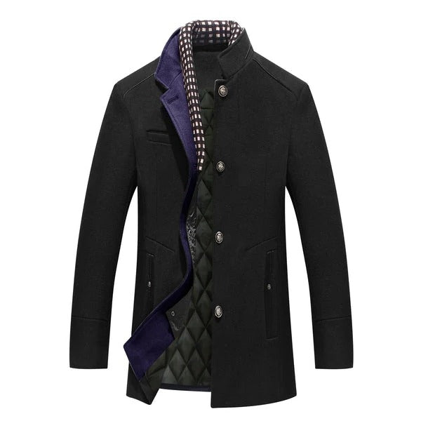 Sophisticated Wool Overcoat for Men
