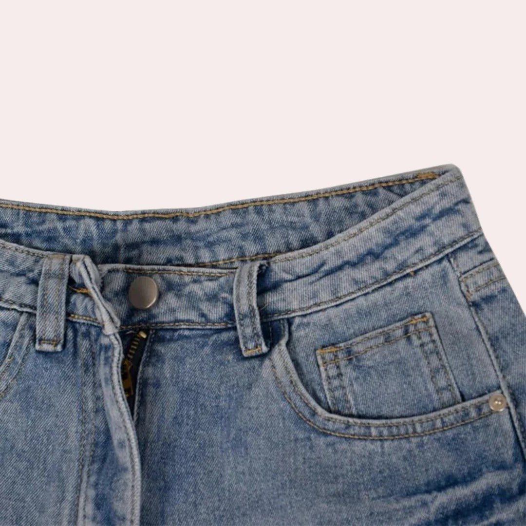 Chic Cotton Denim Shorts for Effortless Style