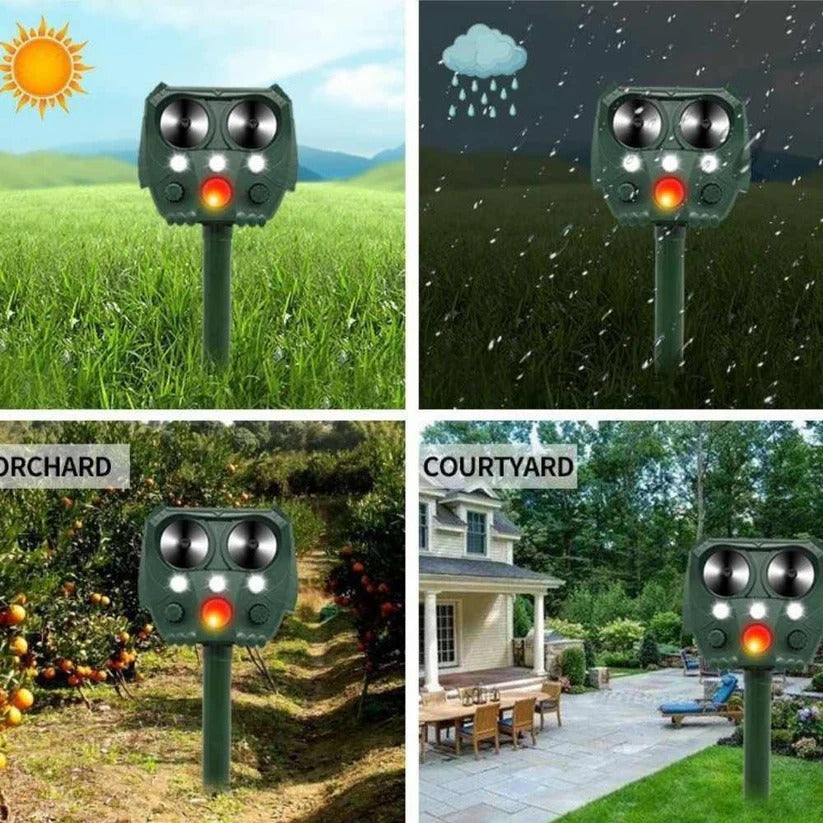Eco-Friendly Motion-Activated Animal Deterrent Device