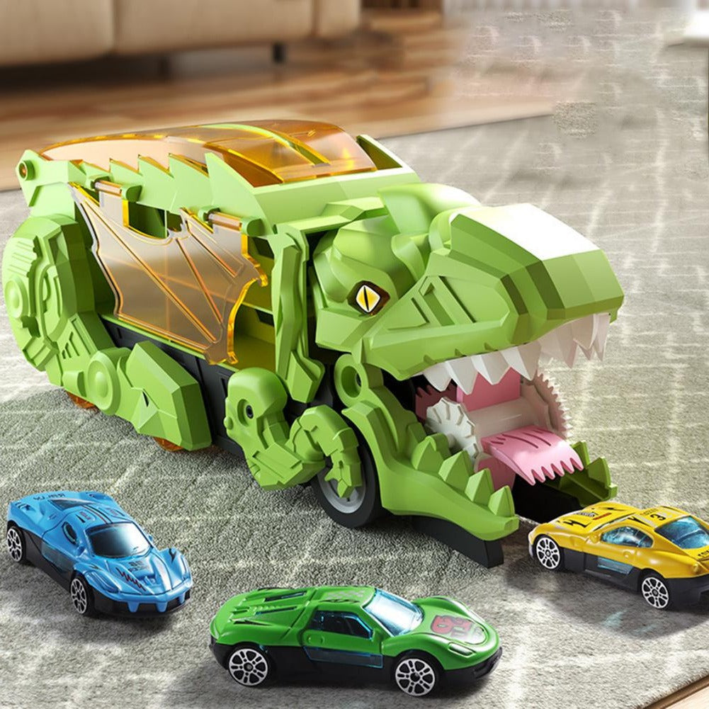 Transforming Dino Racer with Storage & Tracks