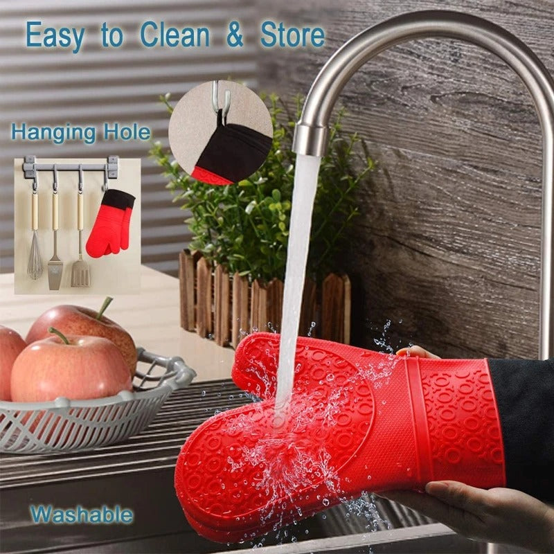Durable Heat-Guard Kitchen Gloves