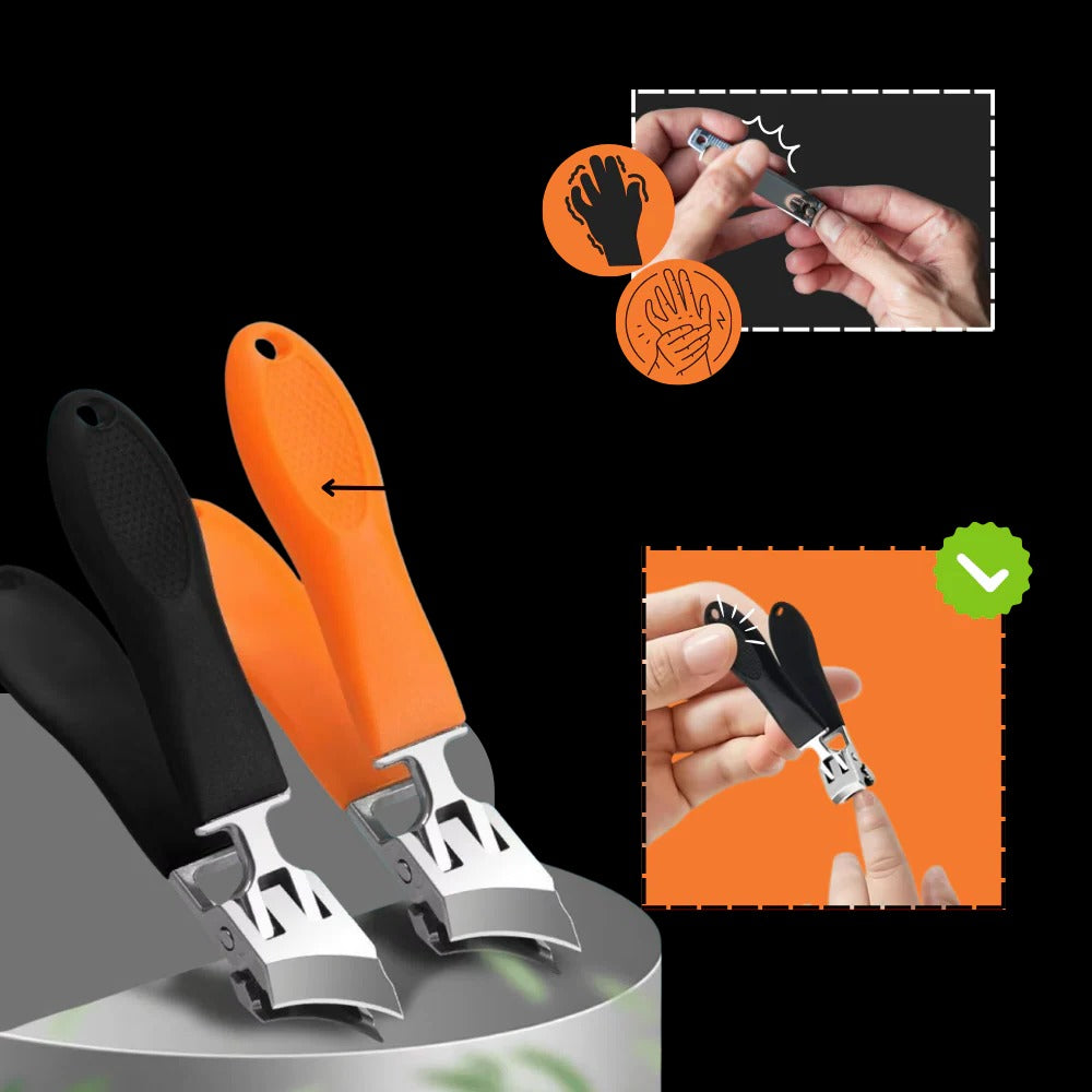 ErgoTrim Wide-Jaw Nail Clipper for Effortless Grooming