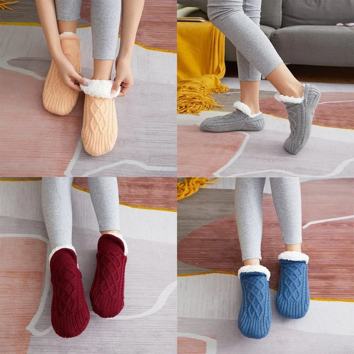 Cozy Non-Slip Thermal House Socks for Winter Comfort
