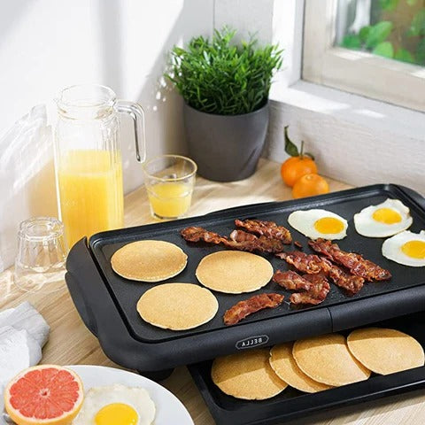 Spacious 24-Inch Electric Pancake Griddle for Home & Outdoors
