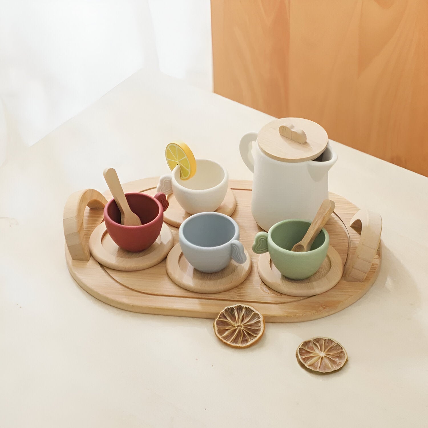 Delightful Kids' Tea Party Play Set with Serving Tray