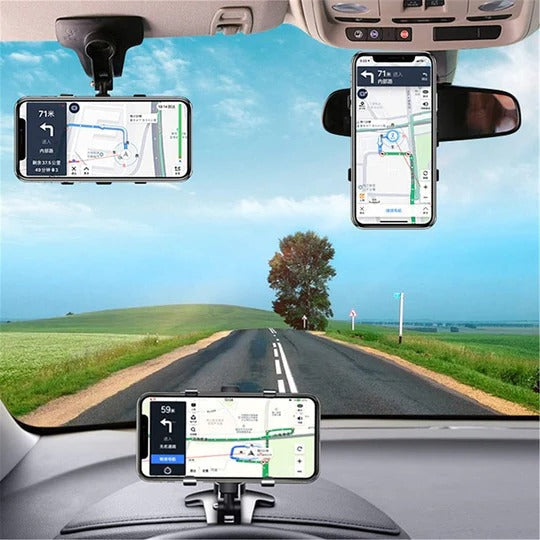 Versatile 360° Rotating Car Phone Mount for Easy Viewing